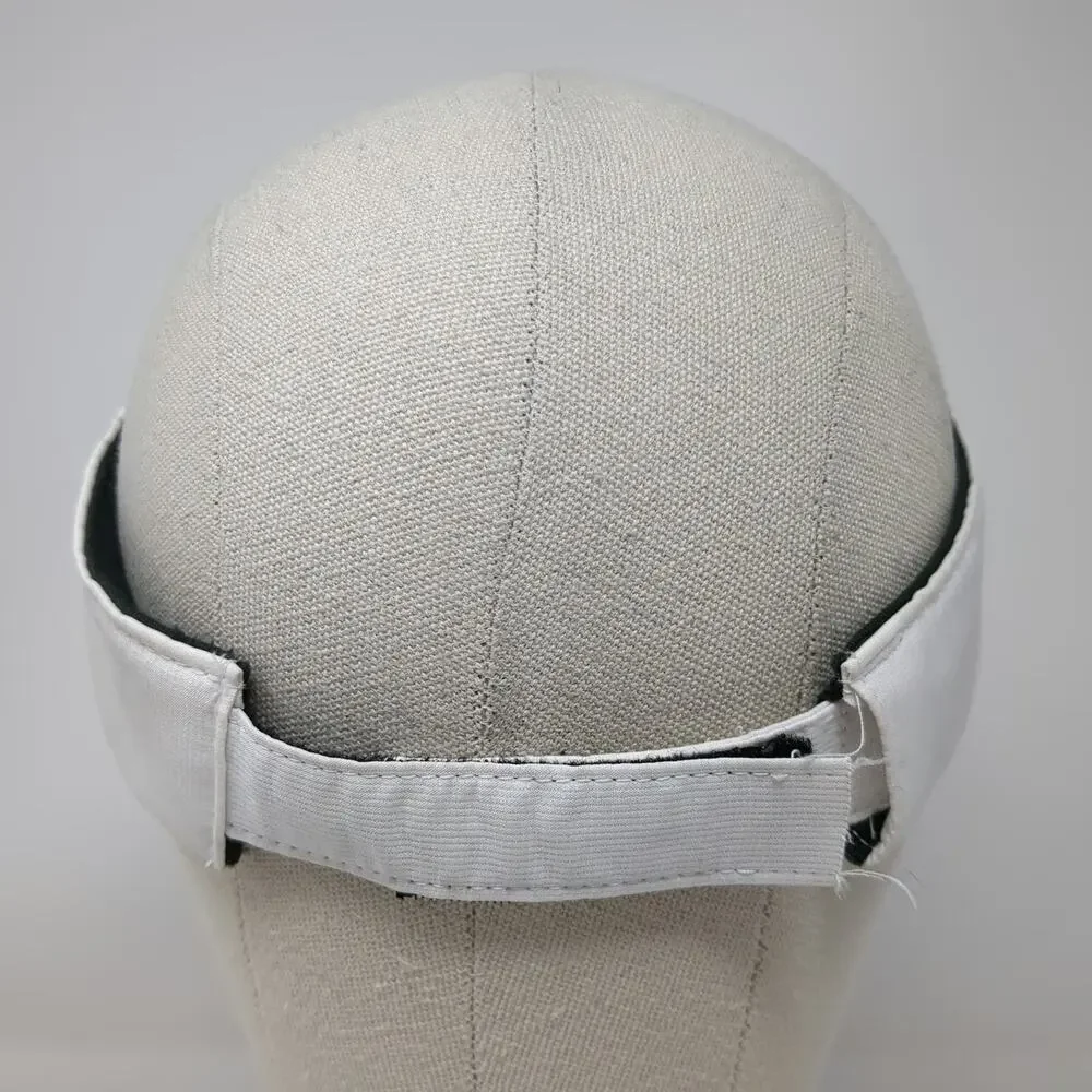 Nike Visor White One Size Dri-FIT Adjustable Strapback Swoosh Golf Tennis Hat
